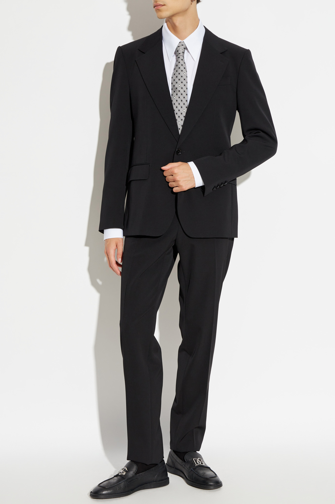 DOLCE & GABBANA ブラックウールストレートタキシードパンツ Black Woolen pants Dolce & Gabbana - Vitkac Canada